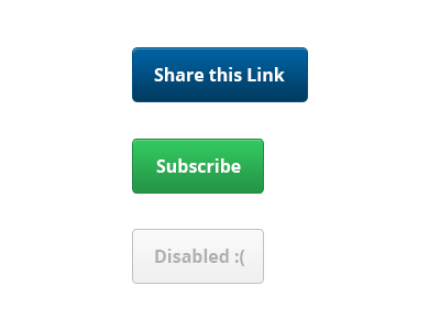 Buttons blue button button states disabled green states