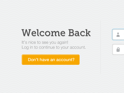 Login Welcome Message account dialog login register sign up welcome