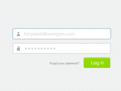 Login Dialog account email forgot login password