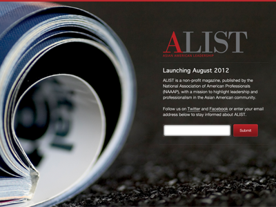 Coming Soon for ALIST Magazine