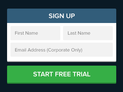 Almost-Flat flat form register sign signup trial up