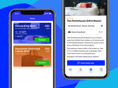 Offers - Booking hotel blue booking design figma hotel ios mobile offer tabbar ui
