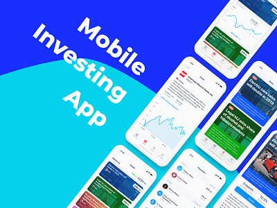 Mobile Investing App application cards design figma finance investing ios iphonex lightmode tabbar ui ux