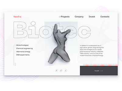 Biotec design ui web webdesign website