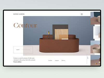 Contour concept concept inspiration minimalistic web website