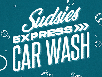 Sudsies Car Wash branding design dribbble graphic design logo logo design photoshop texture type typography
