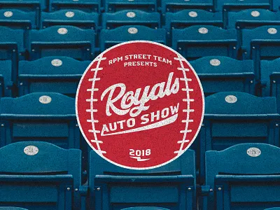 Royals Auto Show adobe baseball design dribbble font graphic design grit texture type typography