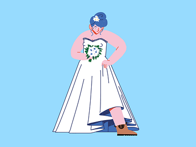 Blundstones Bride blundstones bride illustration