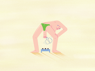 The speedo sporter beach belly illustration speedo