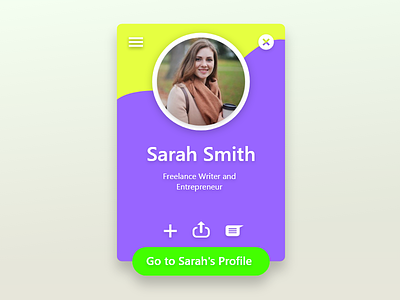 Daily UI #06 User Profile @daily ui challenge daily dailyui dailyuichallenge profile ui user