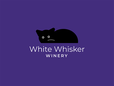 White Whisker Winery branding cat cat logo halloween halloween logo kitty logo logo design logo inspiration vector cat winery