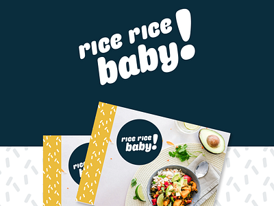 Rice Rice Baby! Menu art direction branding design flat food graphic design identity illustrator literature logo print restaurant branding typography vector