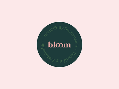 Bloom branding design environmental environmental branding environmentally sustainable green sticker sushi logo sustainability typography
