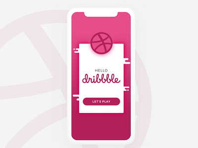Hello Dribbble! first shot hello dribbble iphone x mobile