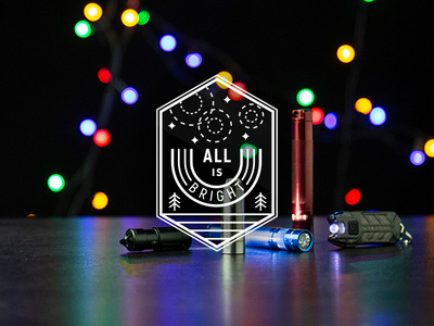 Badge - All Is Bright badge icon illustration logo