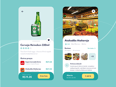 Mobile App - Price comparison in supermarkets 2019 trends brazil design minimal price price comparison supermarket typography ui ux