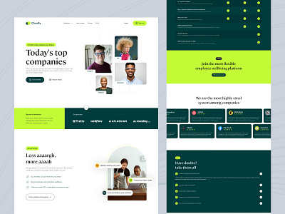 Cloudly - SaaS Landing Page brazil design landing page one page saas service software ui ux website