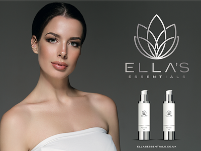 Ella’s Essentials advertising branding cbd cosmetics logo design promo shots