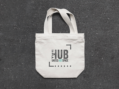 The Hub: United ArtSpace branding graphicdesign logo merchandise tote