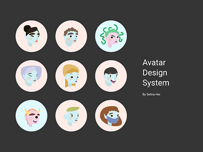 Avatar Design System for Figma Community | Examples