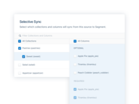 Selective Sync for Cloud Sources
