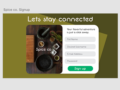 Daily ui #1 Sign up screen daily ui login minimal sign up spice