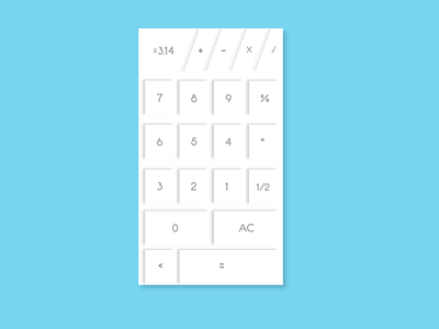 Daily ui #4 Calculator calculator daily ui minimal minimalism product design ui