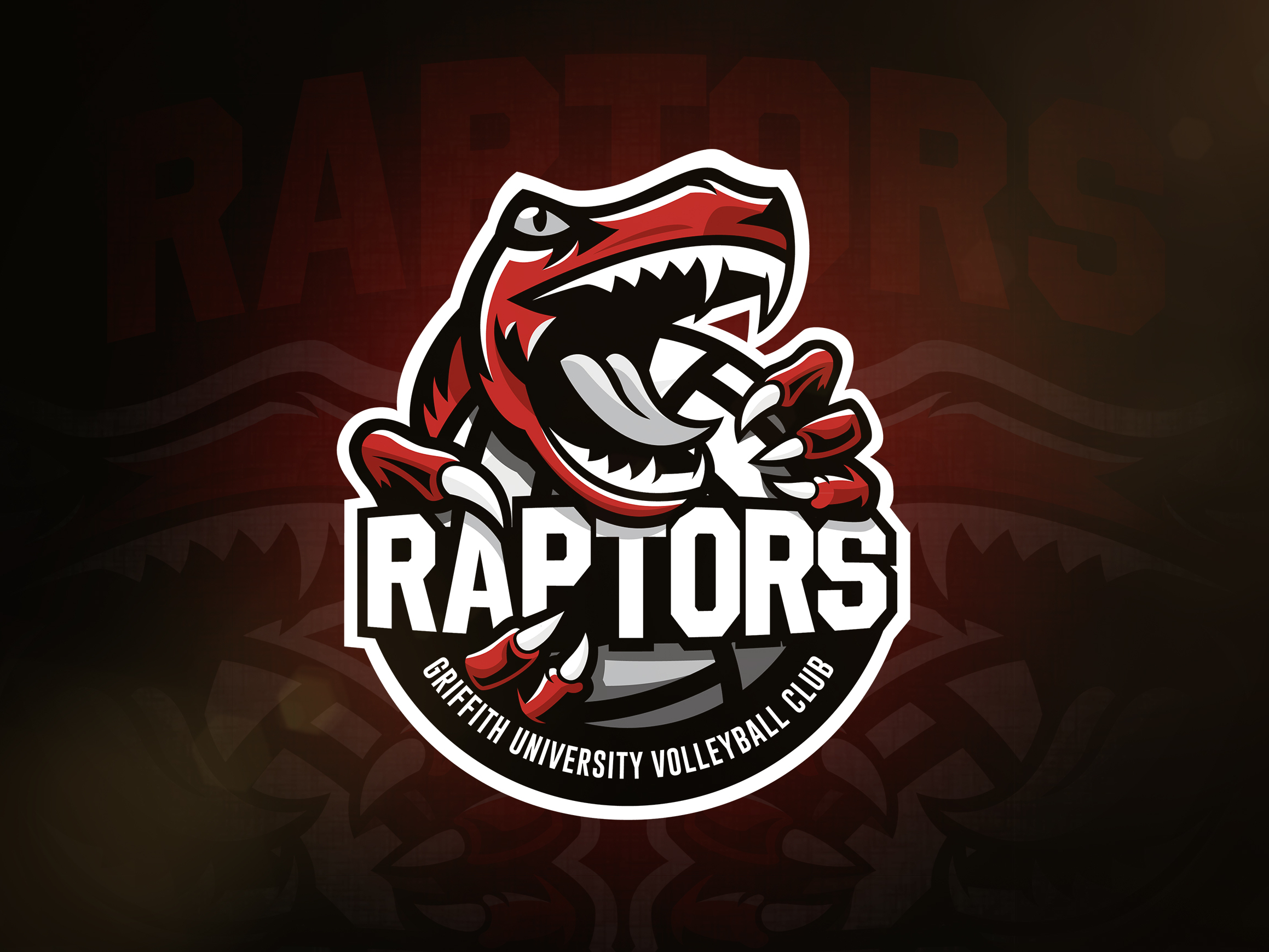 Raptors Volleyball Logo by Jenna Coles on Dribbble