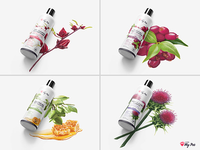I Love My Pet - Shampoo Packaging botanical branding design digital illustration illustration packaging pet pet shampoo