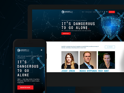 Cyber Security Conference Website & Collateral