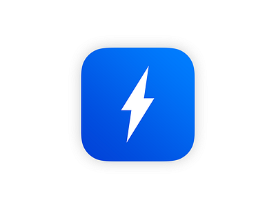 Daily UI 005 - App icon appicon bolt flash icon iosicon minimal minimalistic