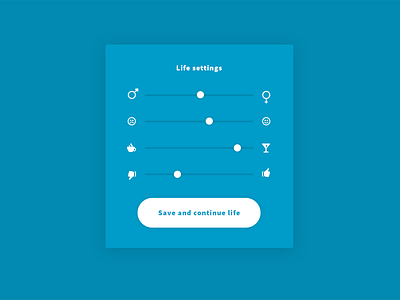 Daily UI 007 - Settings 007 blue controls daily ui dailyui dailyui 007 gender material material design mono settings