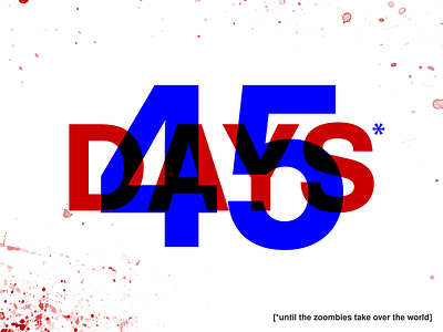 Daily UI 014 - Countdown blood countdown daily ui daily ui 14 numbers overlay zombie