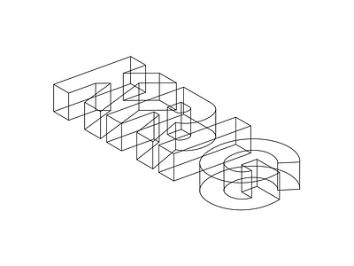 KRIG logotype 3d abstract branding logo minimal perspective thinline