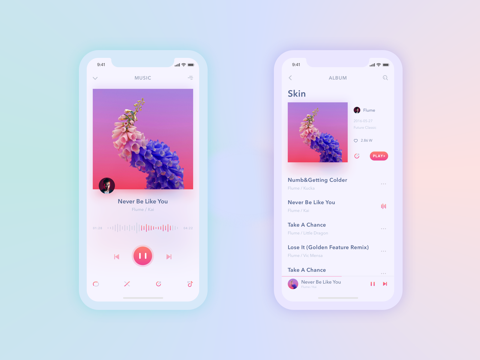 Music App by chelle on Dribbble