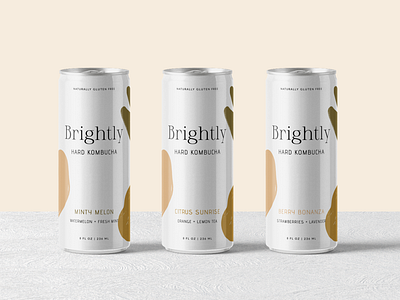 Brightly Hard Kombucha Beverage Can Design