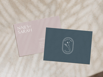Nails by Sarah Business Cards brand identity branding business card design business cards business cards stationery design logo logo design logo design branding logo design concept logo mockup typography