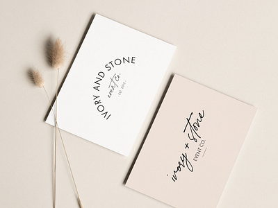 Ivory + Stone Event Co. Business Card