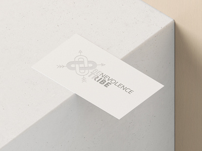 Benevolence Tribe Logo Design Business Card Mockup