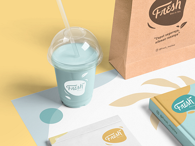 'Fresh' Moji & Tea — Packaging Design brand identity branding design icon logo mockup