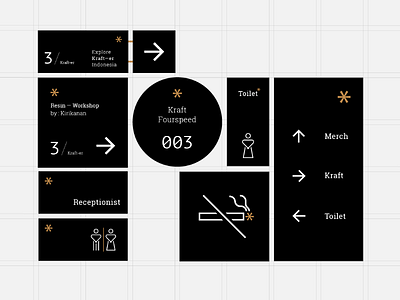 Kraft* Jewelry Exhibition brandidentity design environmental layout prototype signage wayfinding