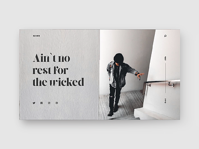 Minimalist page design minimalist photograhy simple typography uiux web website website minimalist