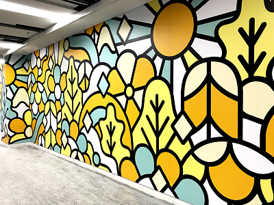 feature wall illustration