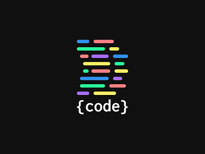 Dcode logo brand branding code coding flat color line logo programming row