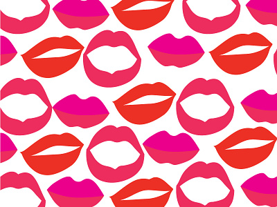 Lips don't Lie | 02 illustration pattern wink