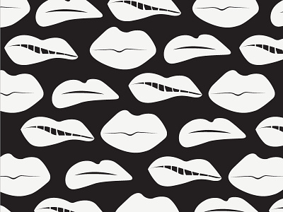 Lips don't Lie | 03 illustration pattern wink