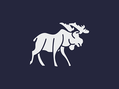 Moose Line Art Icon