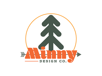 Minny Design Co. Mark design environment invite logo mark nature prospect retro tree