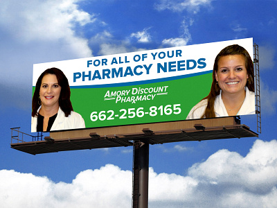 A Sample of Bill-board design for pharmacy company billboard design brand identity business promotions graphic design india graphic designservices product branding