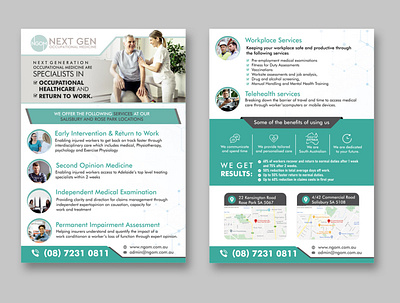Flyer Design for Medical Services Targeted to Business Employers business branding creativity graphic design company graphic design india graphics
